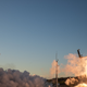An Electron rocket blasts off.